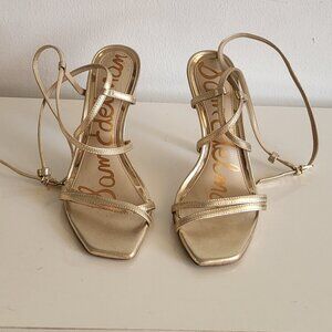 Sam Edelman Leeanne Metallic Leather Strappy Sandals Size 6M
